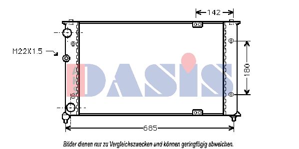 AKS DASIS Radiators, Motora dzesēšanas sistēma 040015N